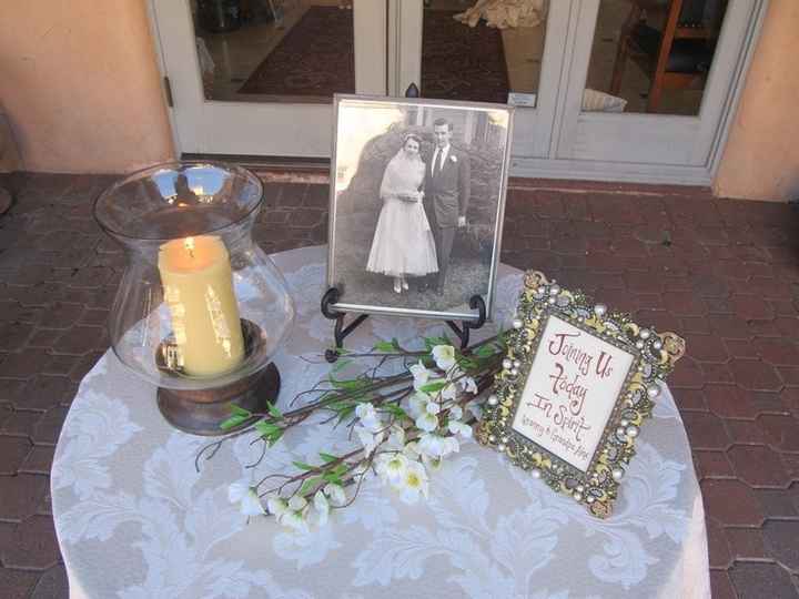 Ideas for memorial table?