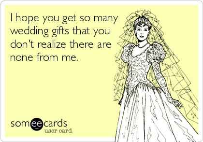 I know it's not about the gifts-but really???