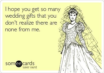 I know it's not about the gifts-but really???