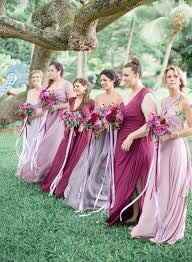 Alternating bridesmaid dresses