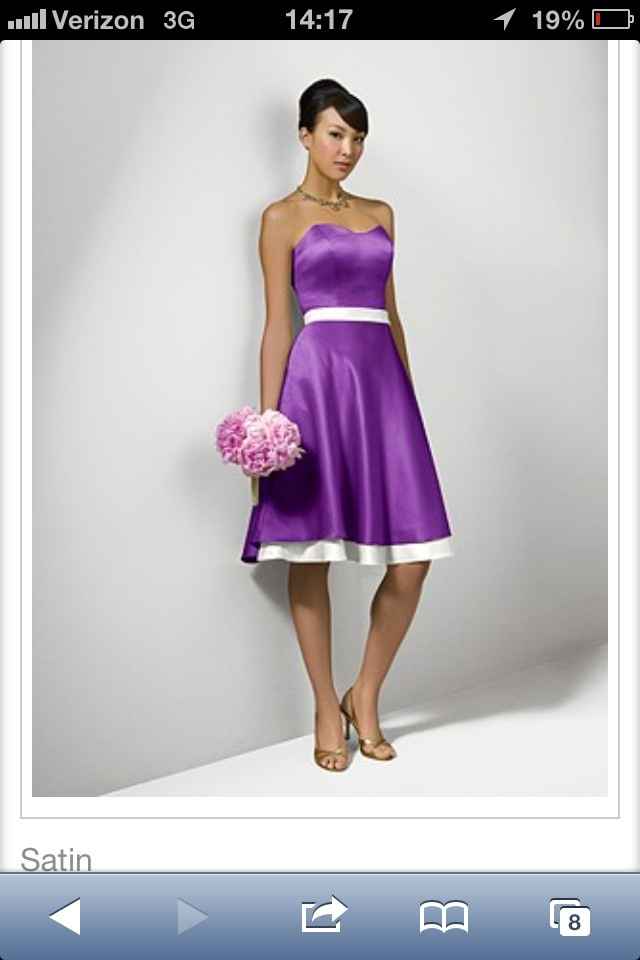 Bridesmaid's dresses! opinions please :)