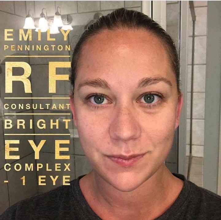 Bright eye complex before and after