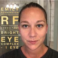 Bright eye complex before and after