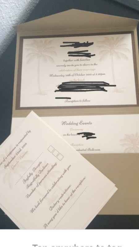 Handmade invites done
