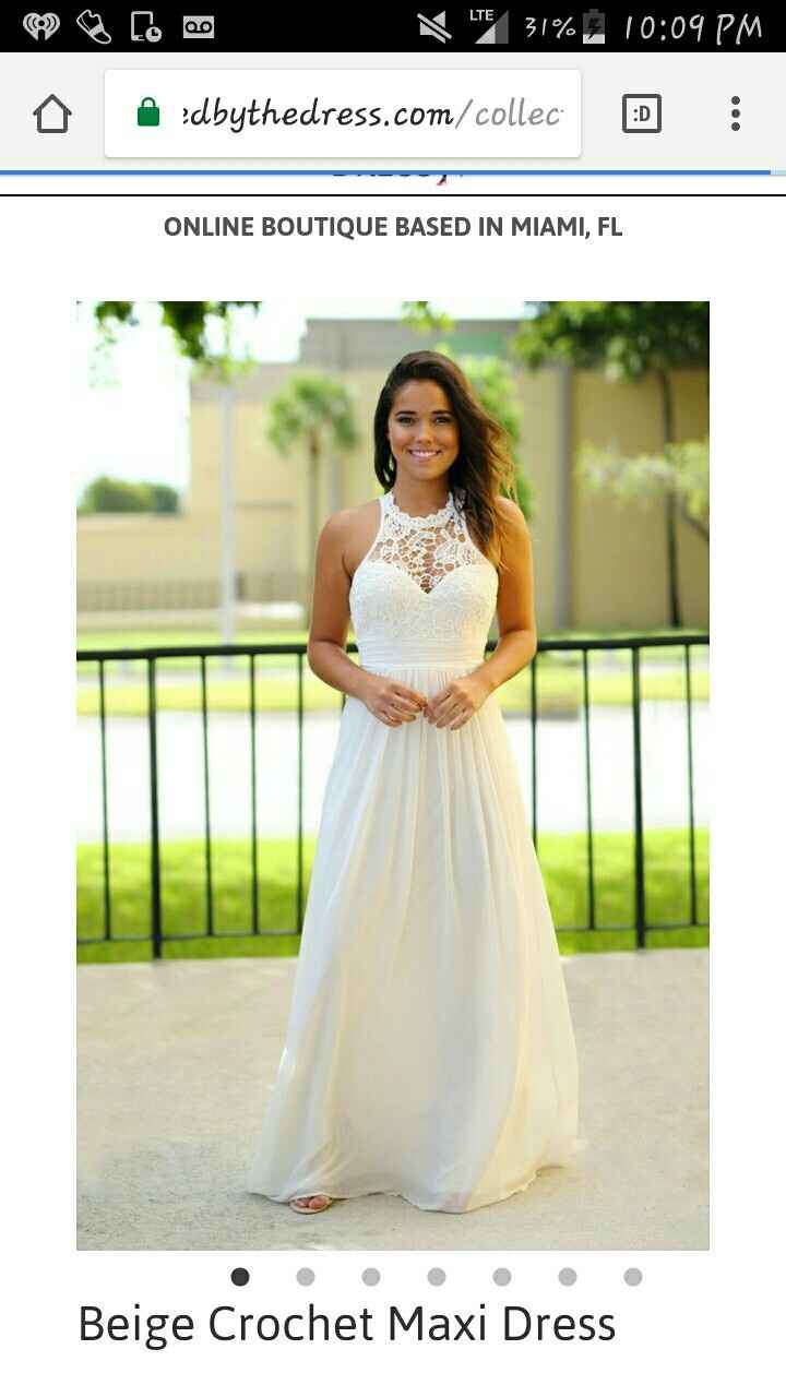 Bridal shower dress