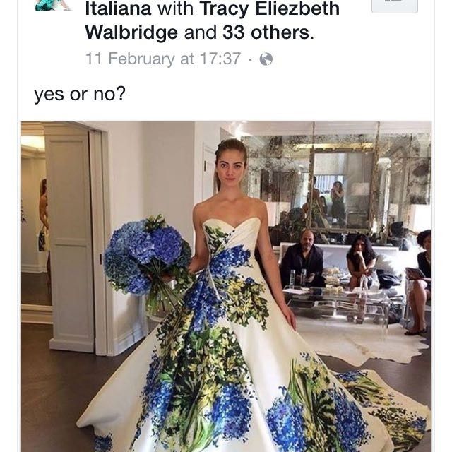Blue Wedding Dress