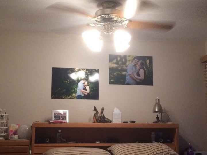 Blown up engagement pic?!