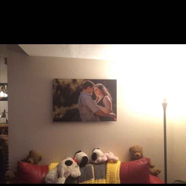 Blown up engagement pic?!