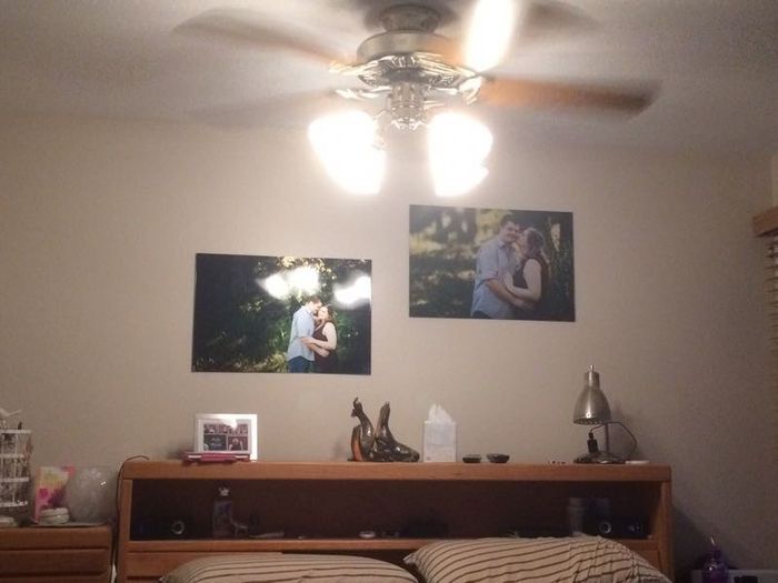 Blown up engagement pic?!