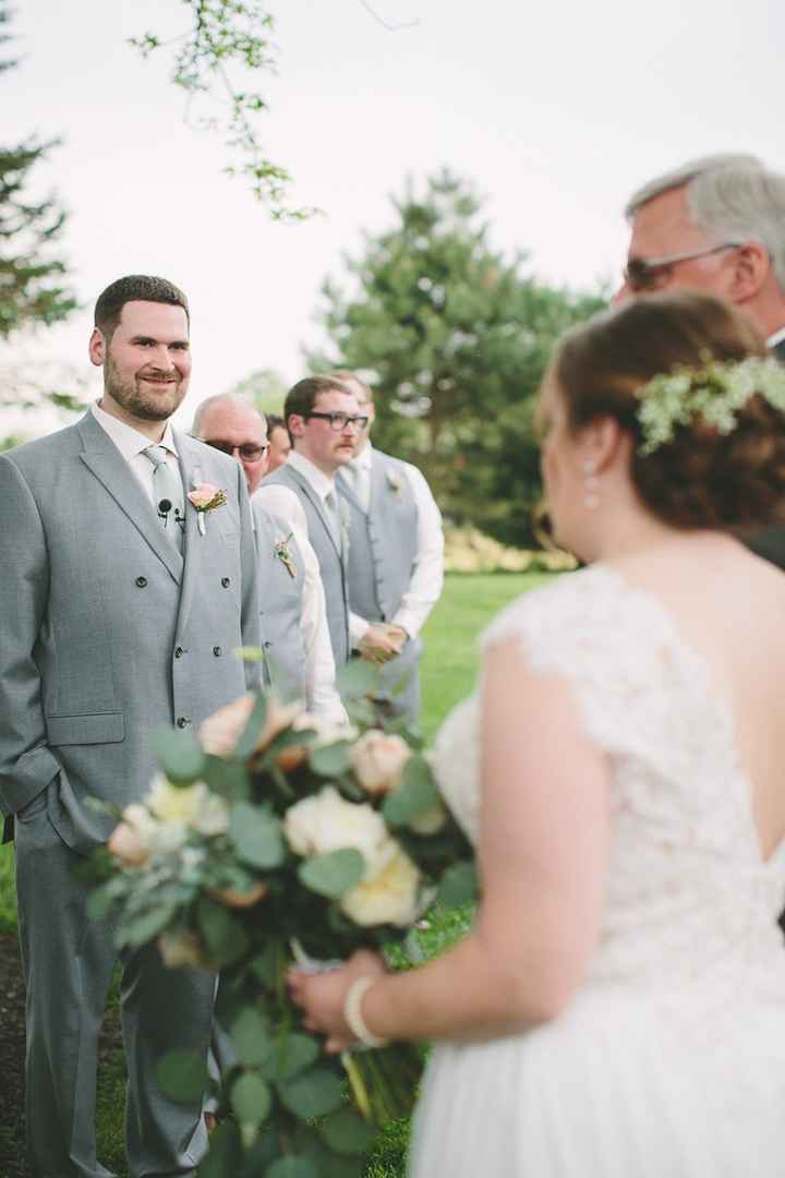 Arriving at the alter