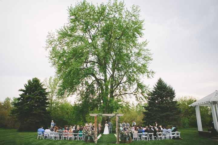 Wide-angle view of ceremony