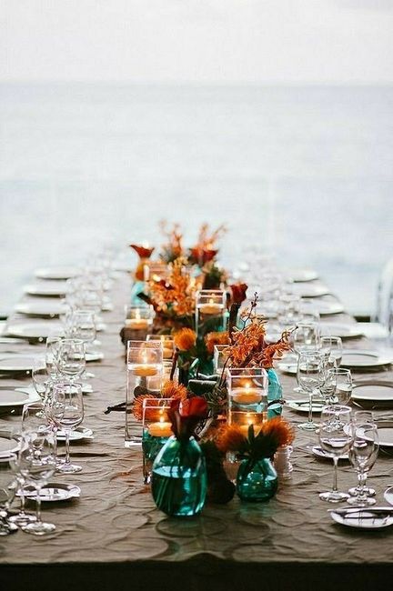 Teal and Copper Wedding Color Ideas 1