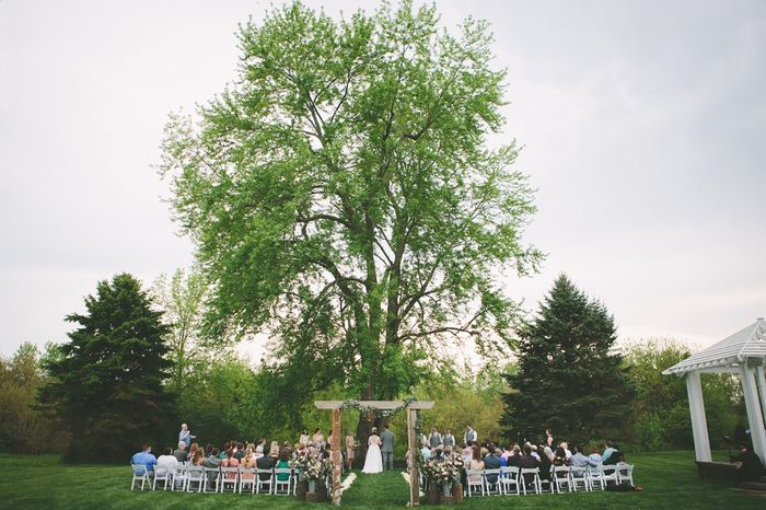 Wide-angle view of ceremony