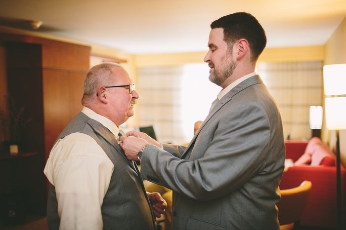 Groom with Best Man (his father)
