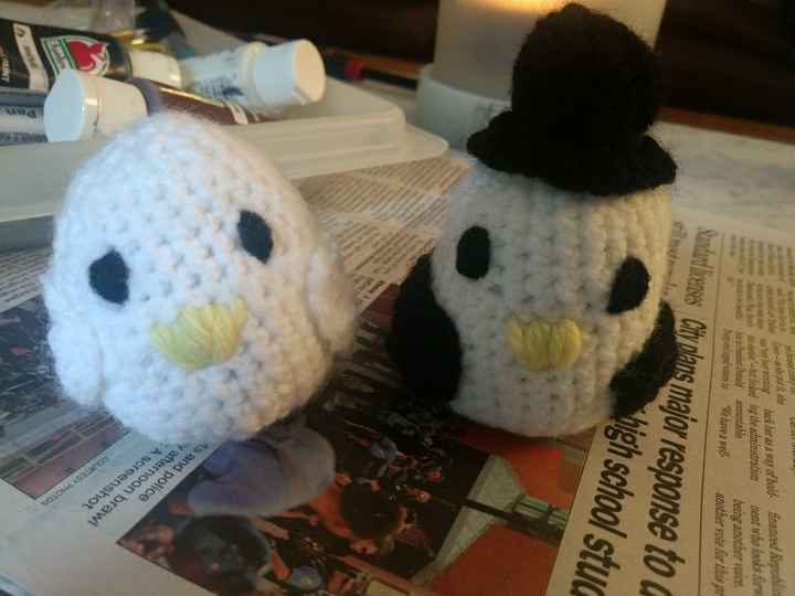 Crocheted cake toppers. Gentle opinions please lol - 1