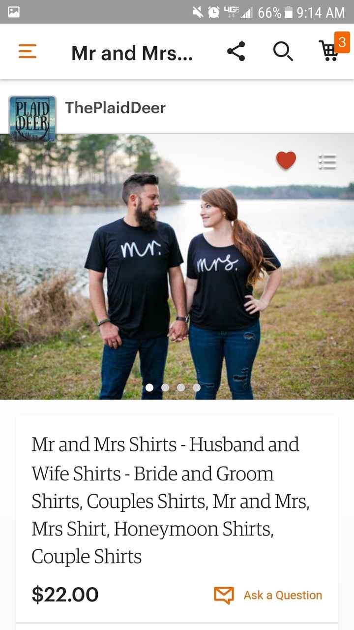 Anybody get honeymoon shirts?
