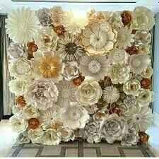 DIY Paper FLower Wall