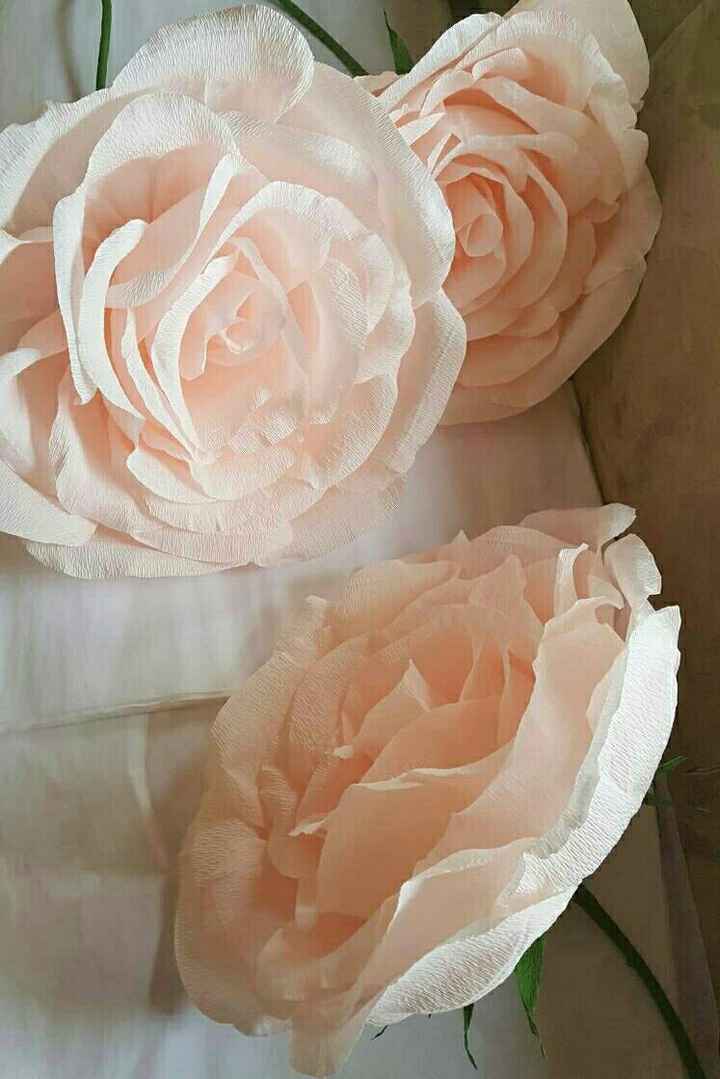 Crepe paper flowers