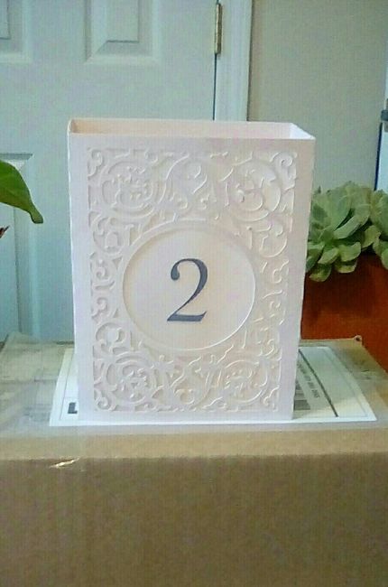 My table numbers are ready!