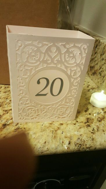 Table numbers are in!