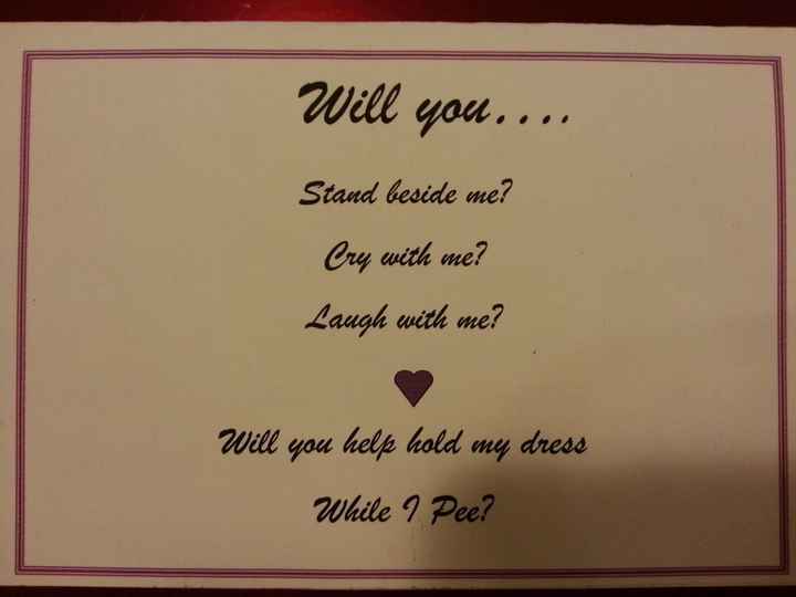 Proposing to your MOH/BP