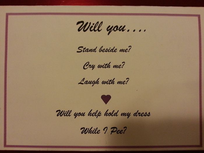 Proposing to your MOH/BP