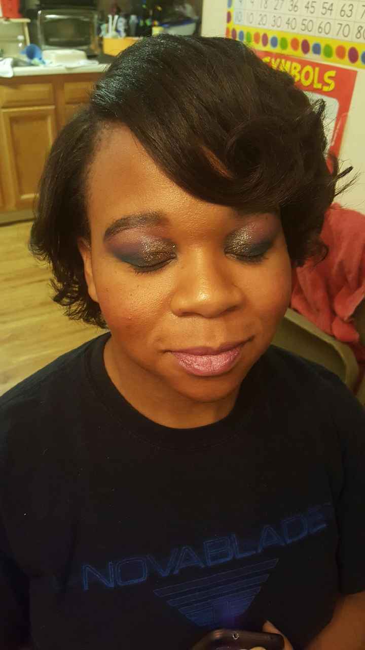 So I had my hair and makeup trial today!