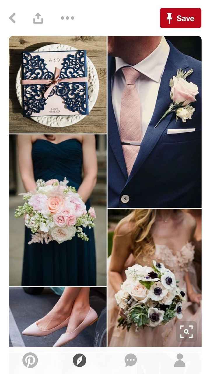 Navy Tuxes With Navy Bridesmaid Dresses?