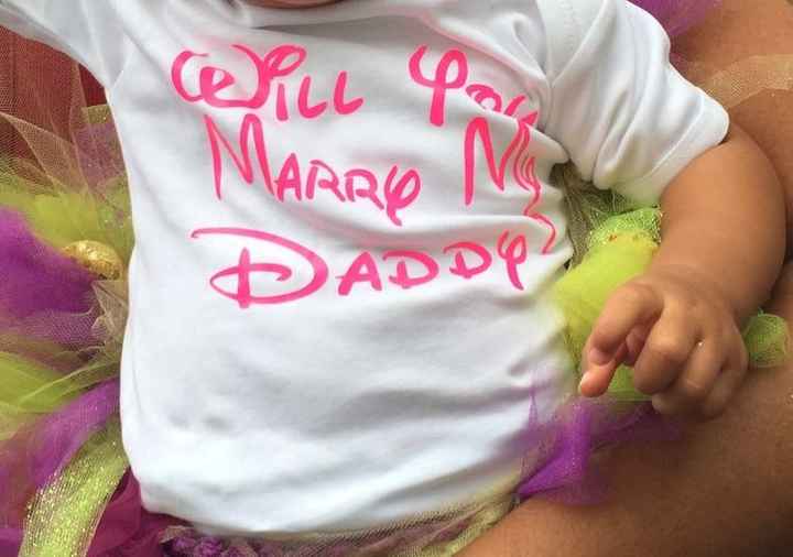 Post a photo of your fiance proposing!