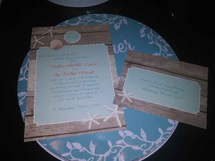 Invites and beach theme - 1