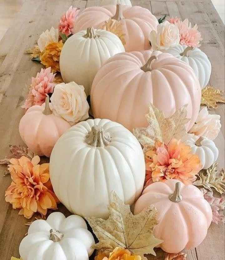 Fall classy pumpkin or White Ivory Theme - 1