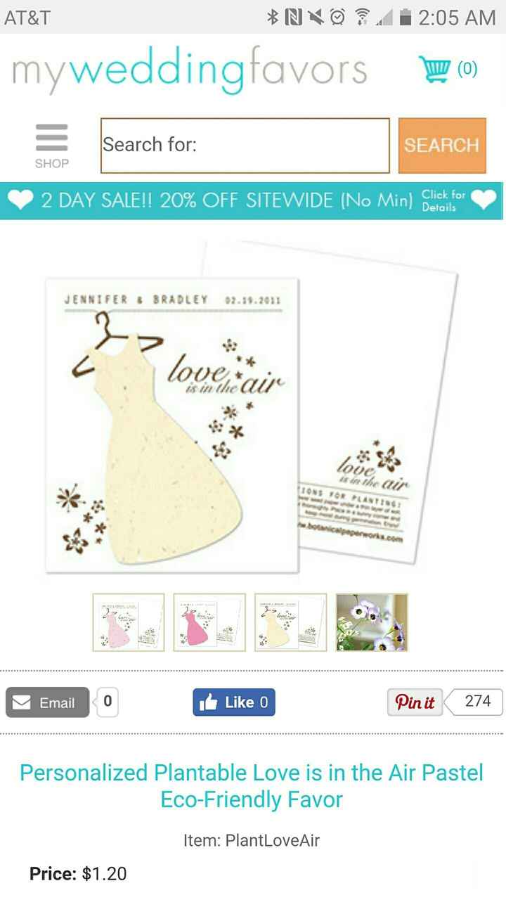 Wedding Guest Favors...Yayy or Nahh???