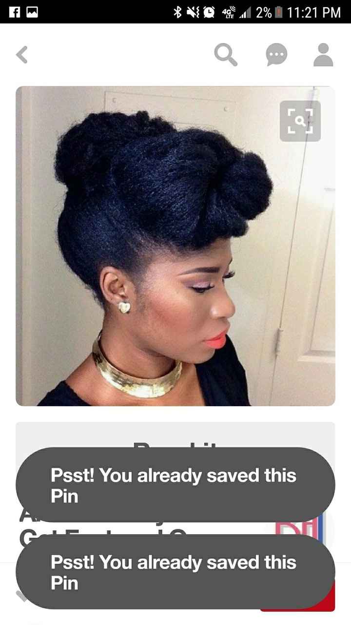 Black Brides with Natural Hair...how are you wearing your hair the day of?