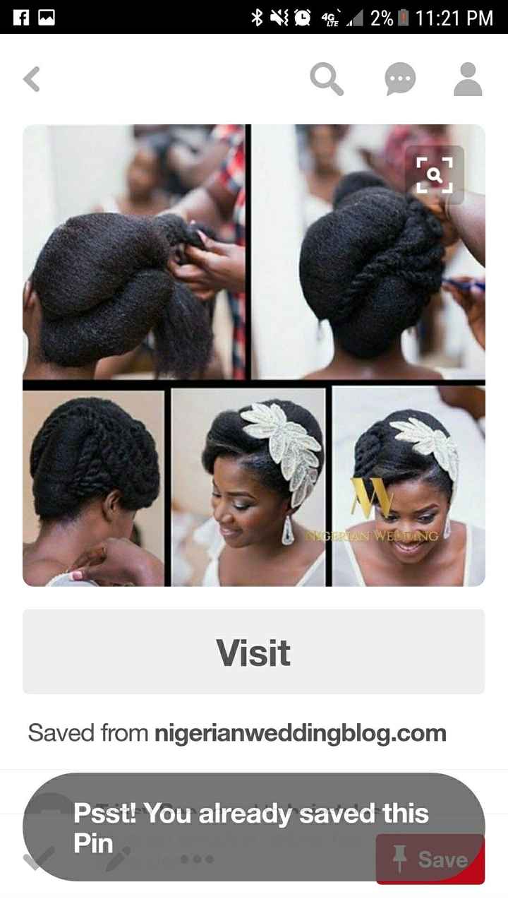 Black Brides with Natural Hair...how are you wearing your hair the day of?