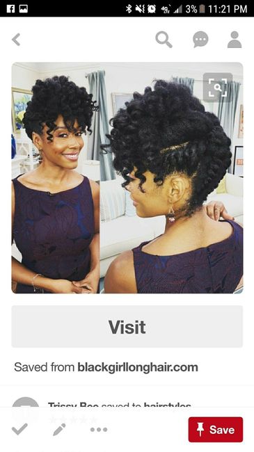 Black Brides with Natural Hair...how are you wearing your hair the day of?