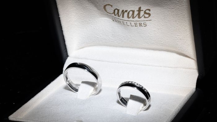We show off our rings a lot, why not show off your grooms ring!