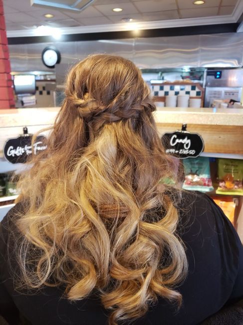 Brides!!!! Hair Down. show me your real pics - 1