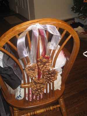 Few DIYs, Chair Decorations and Escort Cards, pic heavy