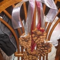 Few DIYs, Chair Decorations and Escort Cards, pic heavy