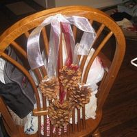Few DIYs, Chair Decorations and Escort Cards, pic heavy
