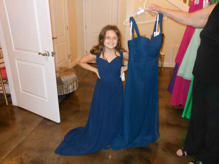 Alfred Angelo Navy and David's Bridal Marine