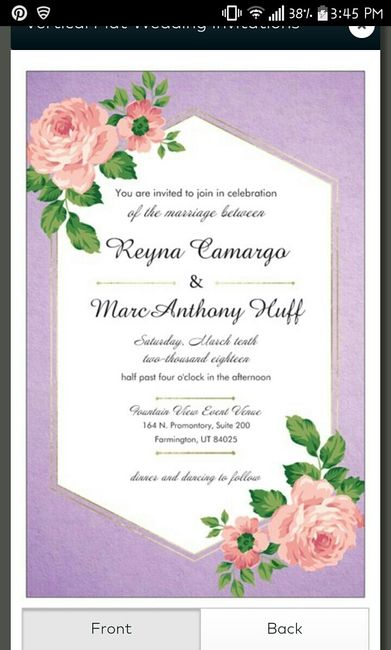 Invitation wording