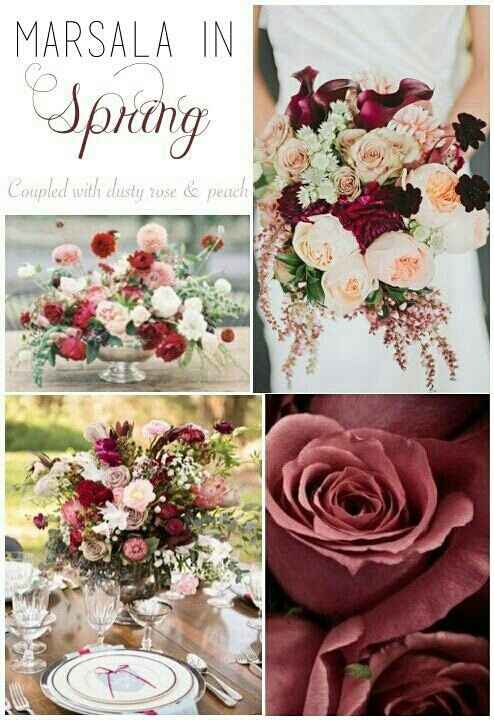 March wedding colors