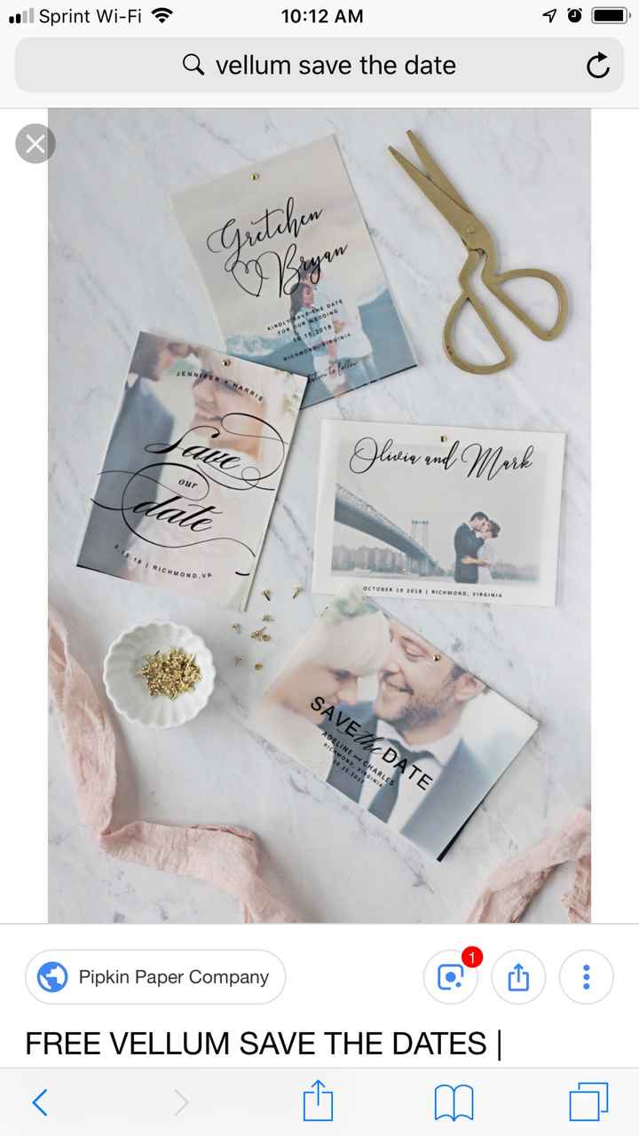 Card-making Style Save the Dates - 1