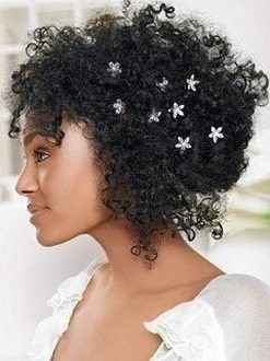 Natural hair wedding day styles