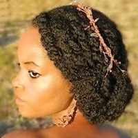 Natural hair wedding day styles