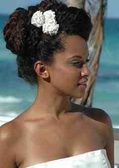 Natural hair wedding day styles