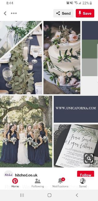 My wedding dress is green. Anyone have ideas for a color palette? 1