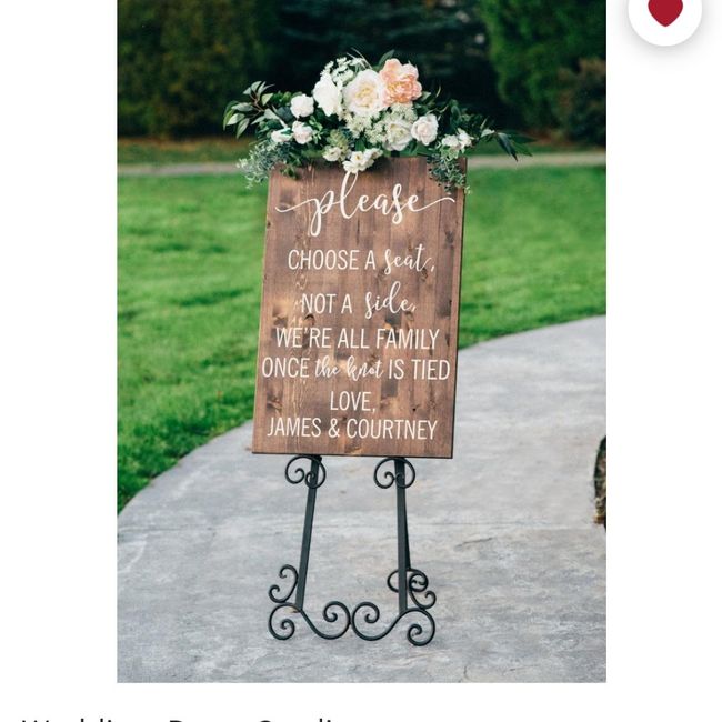 What Signs Will Be Displayed At Your Wedding? 5