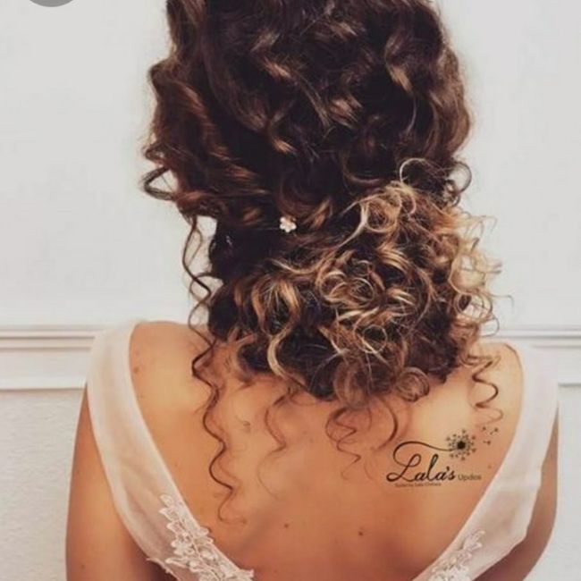 Calling my Curly Hair Brides! Hairstyle ideas?? Help! 8